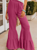 Flared Bohemian High Waist Bell Bottoms with Pockets - Preezies