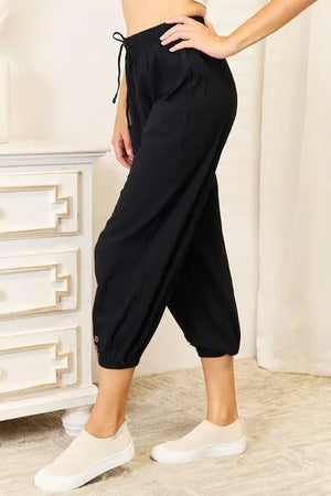 Casual Cropped Trousers - Preezies